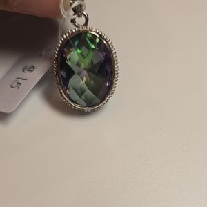 Elegant Multicolor Oval Pendant